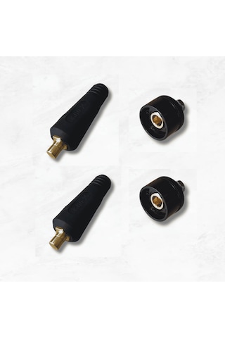 10-25 Kaynak Makina Jack Kablo Bağlantı Elemanı - 2 Takım