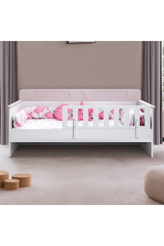 Karyola, Flora Montessori Karyola - Pembe + 1 Adet Comfort Yatak