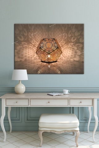 Yaşam Çiçeği Kutsal Geometri Sri Yantra Kanvas Tablo 90 x 60