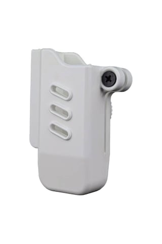 Bg Black Grips Taktik Polimer Arkalıksız Tekli Şarjör Kılıfı Beyaz Renk