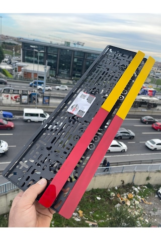 Sarı Kırmızı Özel Tasarım Lüks Pleksi Plakalık