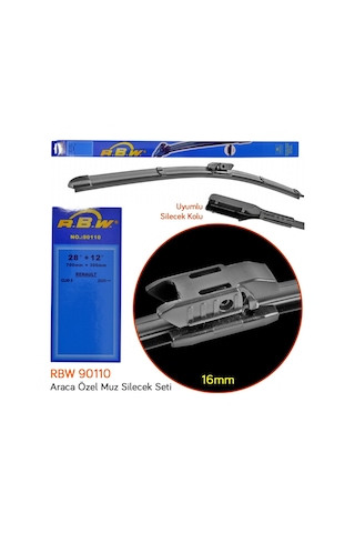 RBW 90110 Renault Clio 5 2020+ 28+12 inç / 700+300 mm Muz Silecek