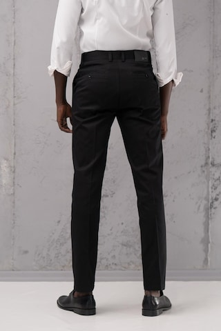 Notra Regular Fit Pamuklu Yan Cep Klasik Yazlık Gabardin Pantolon Siyah