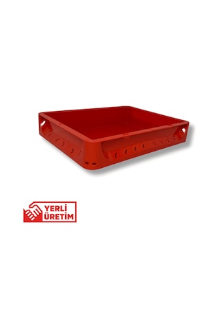 Alpbx Gıdaya Uygun Kırmızı Hamur Pasası 40x30x7.5 CM - 7 L