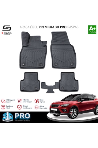 Seat Arona 3d Pro Havuzlu Paspas 2017 Üzeri A+ Kalite