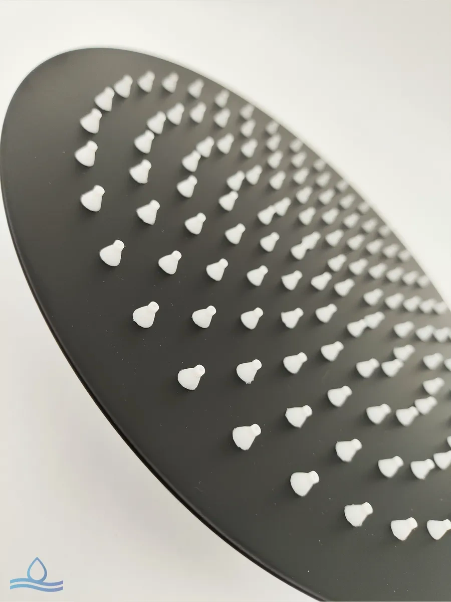 Santehvill' Tropikal Üst Paslanmaz Çelik Duş Başlığı 25 Cm 336923886 Siyah