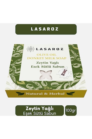 Zeytin Yağlı Ve Eşek Sütlü Sabun Doğal Ve Bitkisel Içerikli 100 G