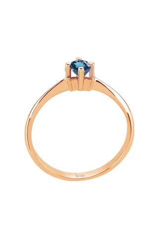 Sirius Pırlanta Ve London Blue Topaz Taşlı Aurora Yüzük 0817R0282