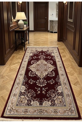 Merinos Halı Yolluk Etnik Desen 80x150 Cm Renkli