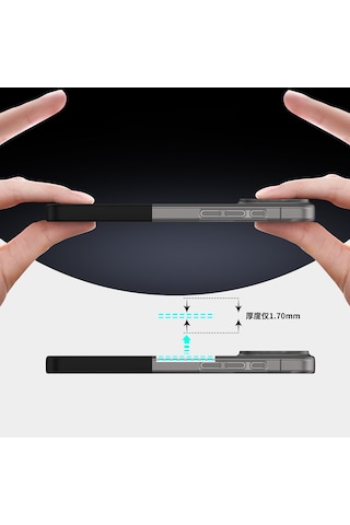 Mobilteam İphone Uyumlu 16 Pro Max Kılıf M-safe Şarj Özellikli Mıknatıslı Duble Kapak - Gri Gri