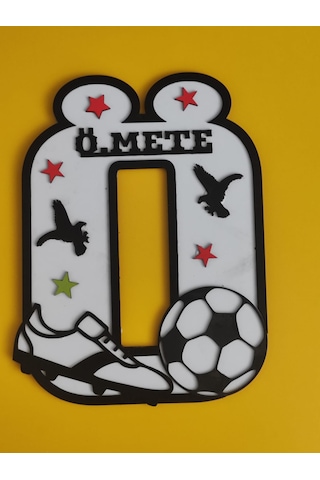 Çocuk Odası İçin Baş Harfine Göre Hazırlanacak Kapı Veya Duvar Süsü Kişiye Özel Isim Yazılı 30 Cm 28