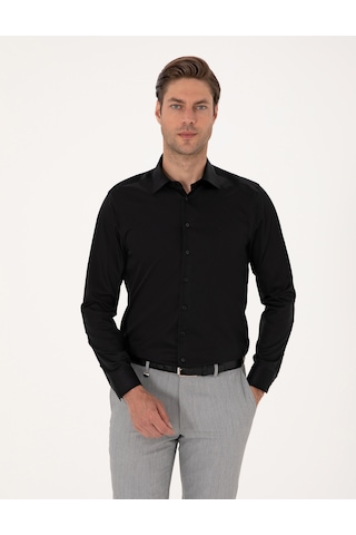 Pierre Cardin Erkek Siyah Gömlek Basic 50301930-vr046 Siyah