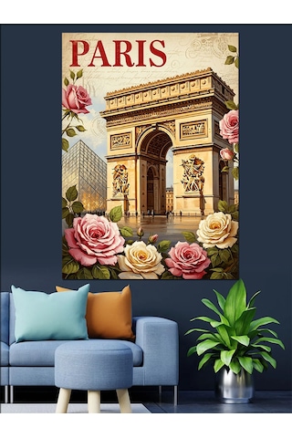 Ahşap Tablo Paris Zafer Takı Tarihi Yapı