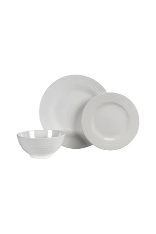 Kampa Blanco 12 Parça Melamin Yemek Takımı Beyaz