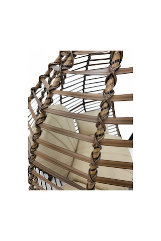 Wellagarden Patara Açık Kahve Rattan Salıncak