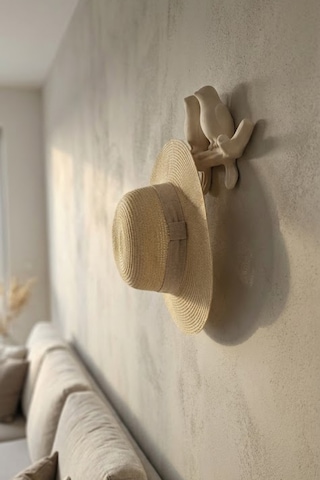 3d Minimal Kuş Duvar Askısı 17 X 17 Cm, Dekoratif Anahtarlık Çanta Askılığı Beyaz