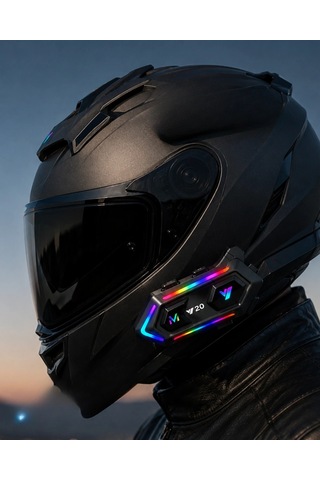 Hubrendy 6. Bluetooth 5.3 Kask İçi Intercom Kulaklık Ipx6 Suya Dayanıklı Tasarım