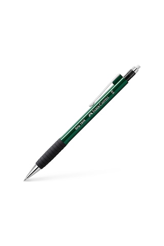 Faber-Castell Grip 1345/47 Versatil Kalem, 0.5 mm, Koyu Yeşil, Ergonomik Tutuş, Yaylı Uç, Uzun Silgi