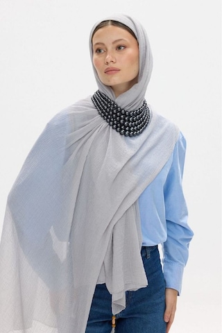 Fenza Scarf Freya Müslin Püsküllü Bürümcük Pamuklu Şal Taş