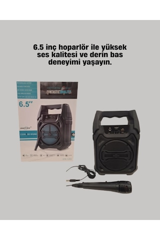 Mey İthalat 15w Güçlü Ses Çıkışlı Bluetooth Hoparlör Fm Radyo Ve Mikrofon Destekli