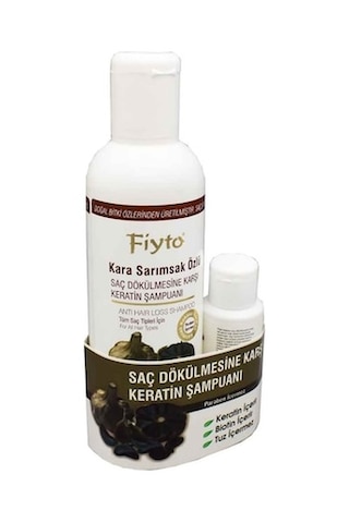 Fiyto Kara Sarımsak Özlü Saç Dökülmesi Keratin Şampuanı 500 ml Serum Hediyeli