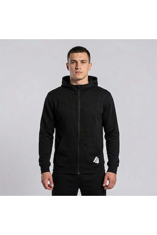 Siyah Joma Erkek Günlük Sweatshirt Indoor Gym Zip-up Hoodie 4141309