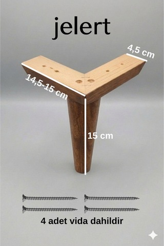 Masif Gürgen Ahşap 15 Cm Koyu Ceviz-tekli, Mobilya Yükseltme Ayağı, Robot Süpürge Uyumlu, 1. Sınıf Gürgen Ağacı, Kanepe Berjer Koltuk Tv Ünitesi Yükseltici Ayak