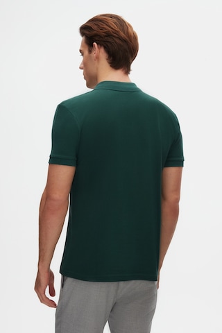 Twn Slim Fit Haki Pike Dokulu Yarım Fermuarlı Polo Yaka T-shirt 4ec14ortfrplo Haki