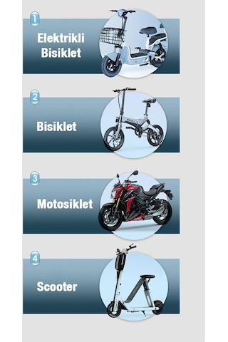 Coofbe 360 Dönen Sarsıntı Önleyici Gidon Motosiklet Tutucu Bisiklet Tutucu Scooter Tutucu Yatay Dikey