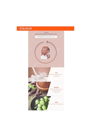 Missha A'PIEU Chocolate Milk One-Pack Pürüzsüz Görünüm Kazandıran Yaprak Maske - Çikolata-Süt