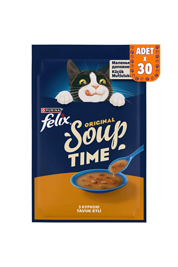 Felix Tavuklu Kedi Çorbası 30x48 Gr
