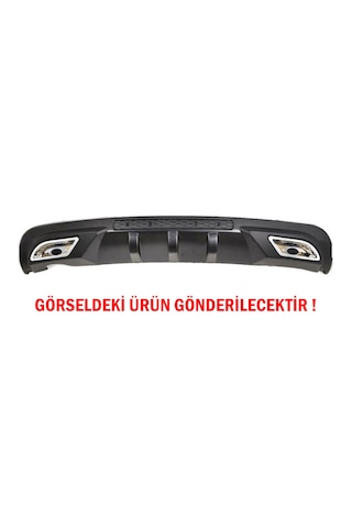 Ford Focus 2 Sedan Difüzör Arka Tampon Eki 2 Egzoz Çıkışlı Siyah