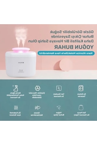 Ultrasonik Aromaterapi Difüzör - 3300ml Kapasite, Rgb Renkli Işık