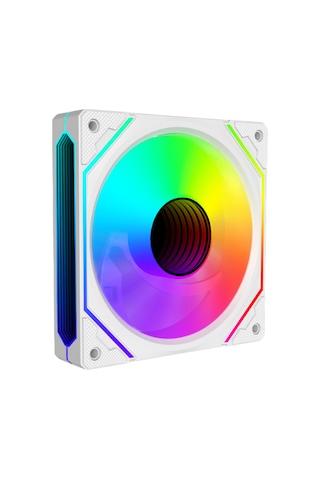 Revenge Infinity Hexagon 7in1 Beyaz Kumandalı 12cm Rgb Fan Seti Fan Kontrolör Dahil 120mm 7li Kasa Fanı