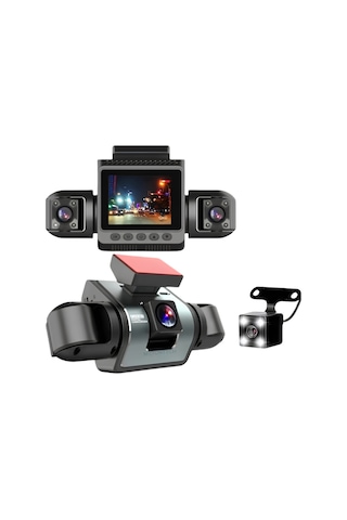 Araç İçi Güvenlik Kamerası 4 Lensli Full Hd Kayıt Destekli Sistem 1