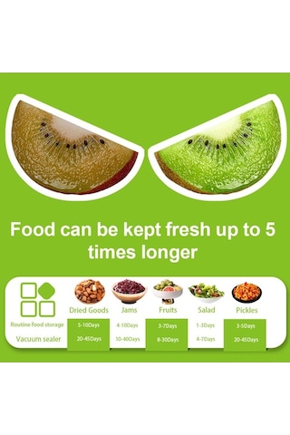 Pazly Kavanoz Vakum Makinesi 80kpa Siyah - Şarj Edilebilir, Kolay Kullanım, Gıda Saklama Siyah