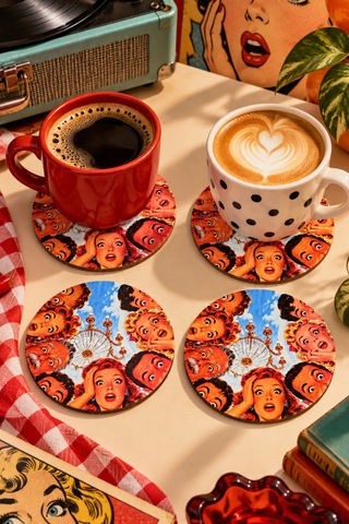 Vintage Surprise Temalı 4 Lü Bardak Altlığı Set 9 Cm, 3 Mm Ahşap Mdf, Dijital Baskı - 927007659 Diğer Vintage Surprise Temalı 4 Lü Bardak Altlığı Set 9 Cm, 3 Mm Ahşap Mdf, Dijital Baskı - 927007659 Diğer