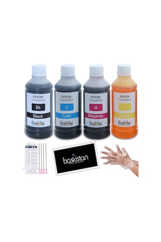 Epson L3050 Mürekkep 4X250 ML (Uyumlu) Epson L3050 Mürekkep 4X250 ML (Uyumlu)