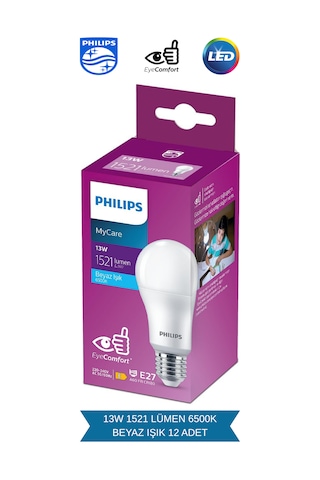 Philips Mycare Led Lamba 13w - 100w 6500k Beyaz Işık 1521 Lümen 12 Adet