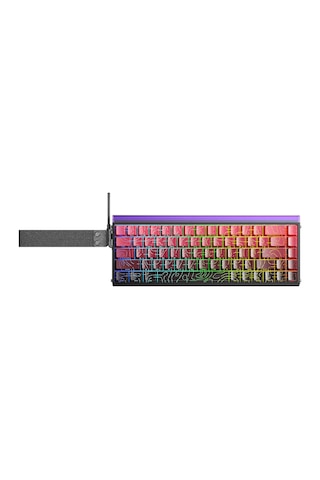 Aula Hero 68 He Manyetik Klavye Rapid Trigger Dragon King Switch 8000hz Rgb Neon Tkl Hot Swap Oyuncu Klavyesi Kırmızı