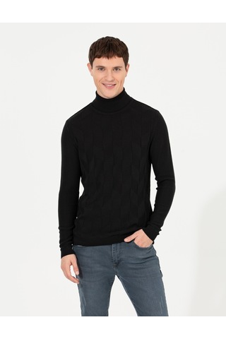 Pierre Cardin Erkek Siyah Triko Kazak 50259851-vr046 Siyah