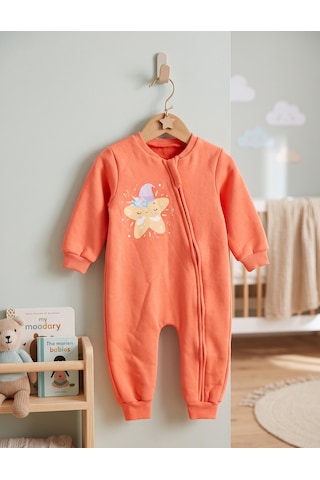 Motherlove Çocuk Uyku Tulumu 1.5 Tog 2-5 Yaş Fermuarlı Pamuklu Kumaş Turuncu