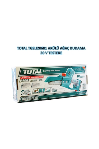 Total TGSLI20681 Çift Akülü Zincirli Testere 20V Li-on Akü
