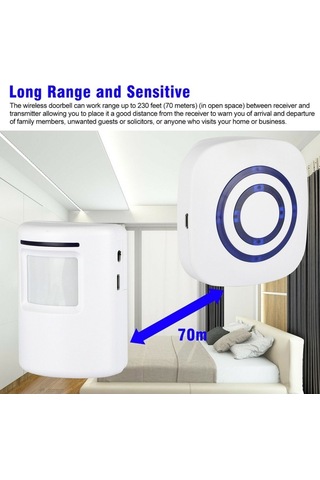 Novahub Beğenme Uyarı Hareket Sensörlü Alarm Ev Güvenlik Kapı Zili
