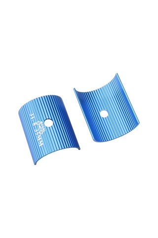 Qingmipy 31.8mm'den 35mm'ye Bisiklet Çubuğu Adaptörü, Alüminyum Alloy, Kayma Engelleme, Dağ Ve Yol Bisikletleri İçin Mavi