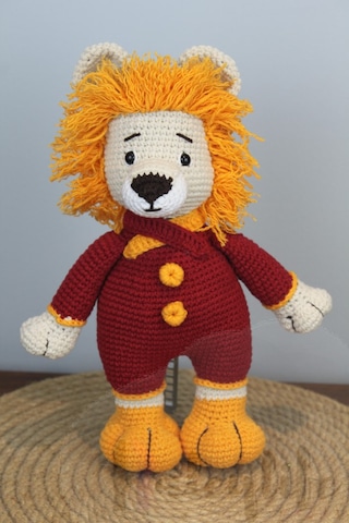 Aleylife Amigurumi Taraftar Bebek Sarı Kırmızı