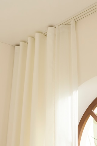 Kaşmir Home Harper Star Blackout Krem Perde 150x270 Cm Krem