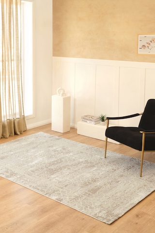 Kaşmir Halı 7/24 Sahara Marta Bej 120x180 CM Salon Mutfak Halısı Yolluk Kilim