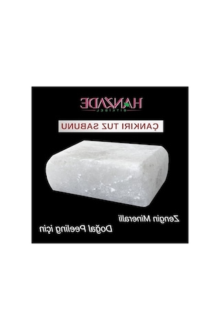 300-350 Gr Doğal Çankırı Tuz Sabunu, Zengin Mineral İçeriğiyle Acı Badem