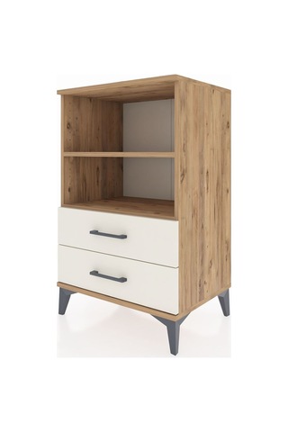 Hyperion Komodin 2 Raflı 2 Çekmeceli 60x44x96 Çam-aytaşı Çam